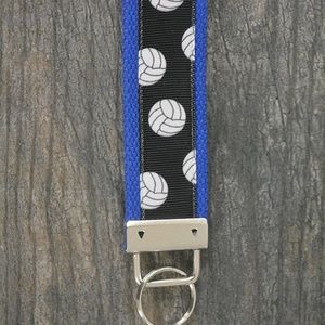 Volleyball Keychain - Blue